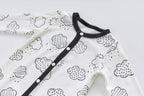 Baby Boy Cotton Sleepsuit Rainbow n Clouds All In One Jumpsuit - Little Kooma