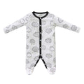 Baby Boy Cotton Sleepsuit Rainbow n Clouds All In One Jumpsuit - Little Kooma