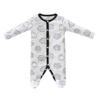 Baby Boy Cotton Sleepsuit Rainbow n Clouds All In One Jumpsuit - Little Kooma