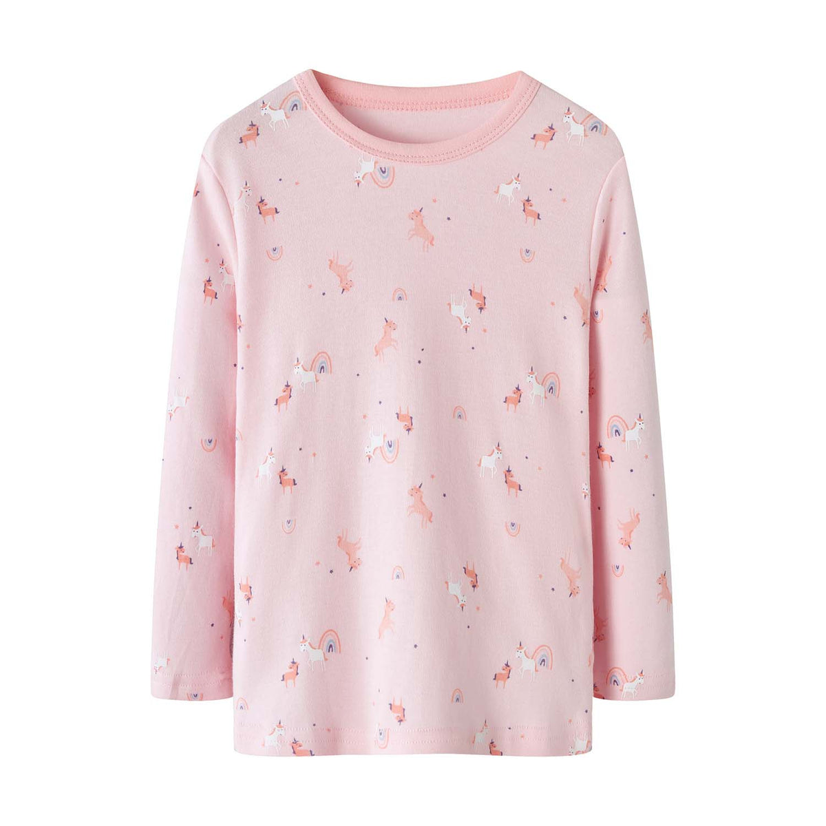 Baby Kids Pajamas Pink Unicorn Top n Pants Set - Little Kooma