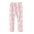 Baby Kids Pajamas Pink w White Flowers Top n Pants Set - Little Kooma