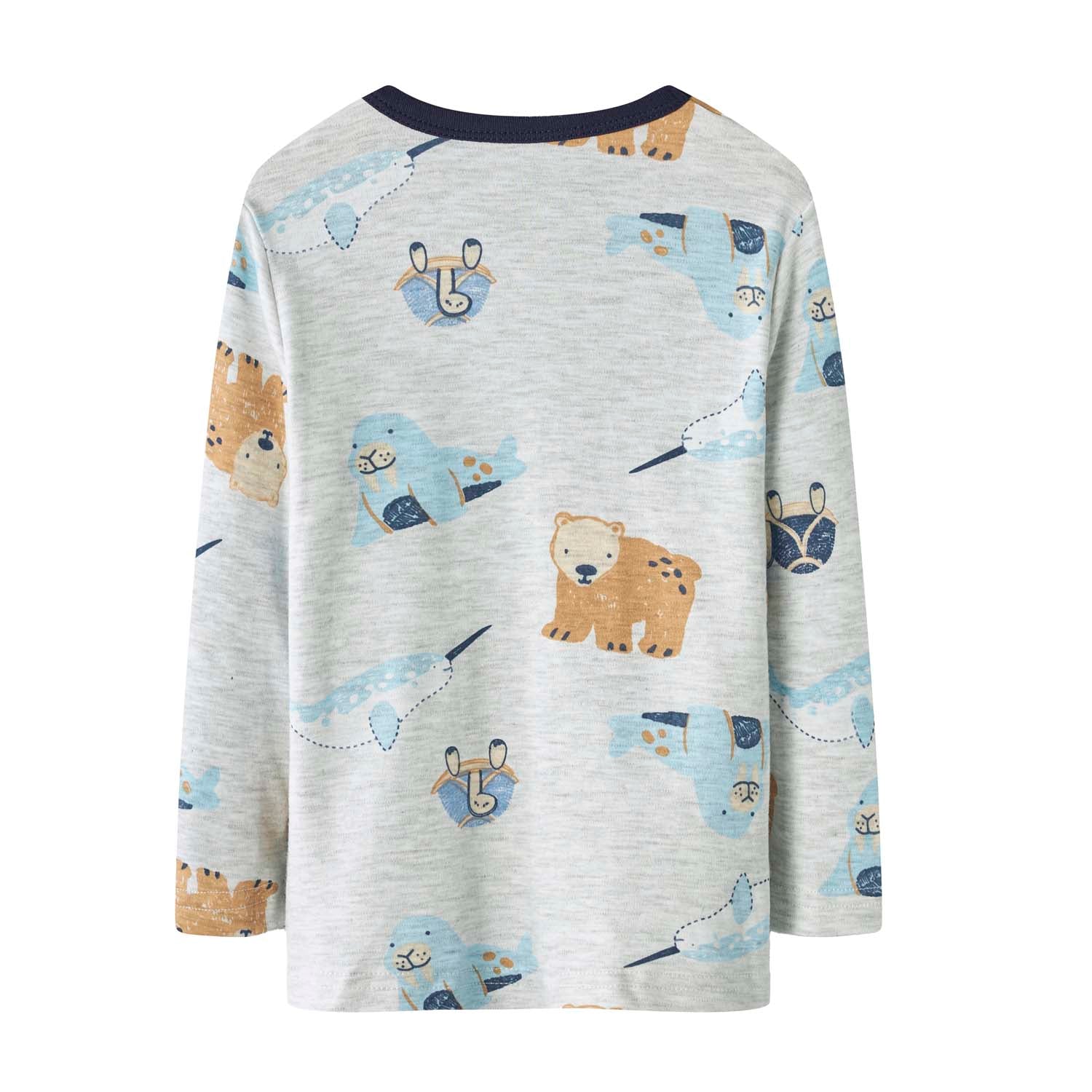 Baby Kids Pajamas Sea Animals Top n Pants Set - Little Kooma