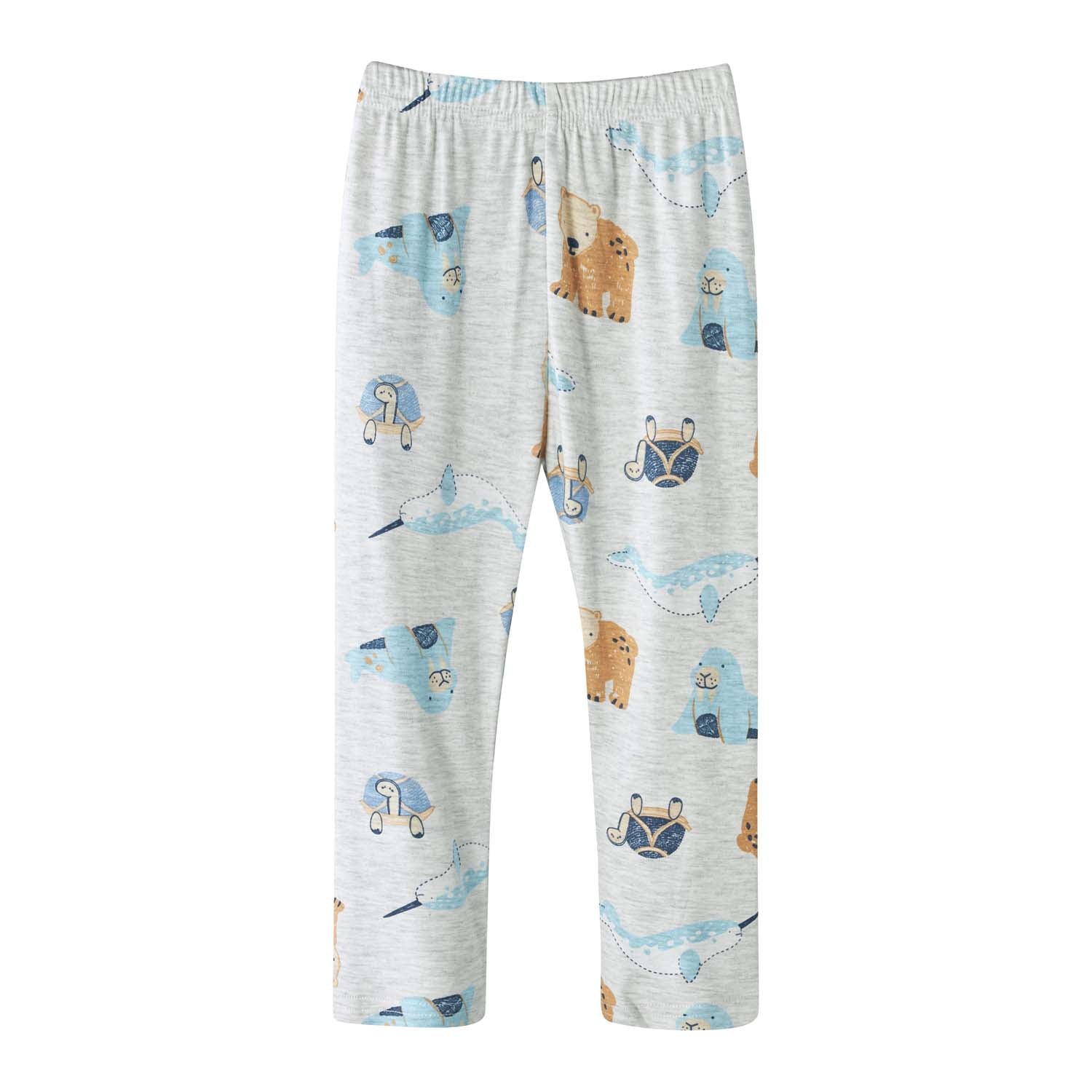 Baby Kids Pajamas Sea Animals Top n Pants Set - Little Kooma