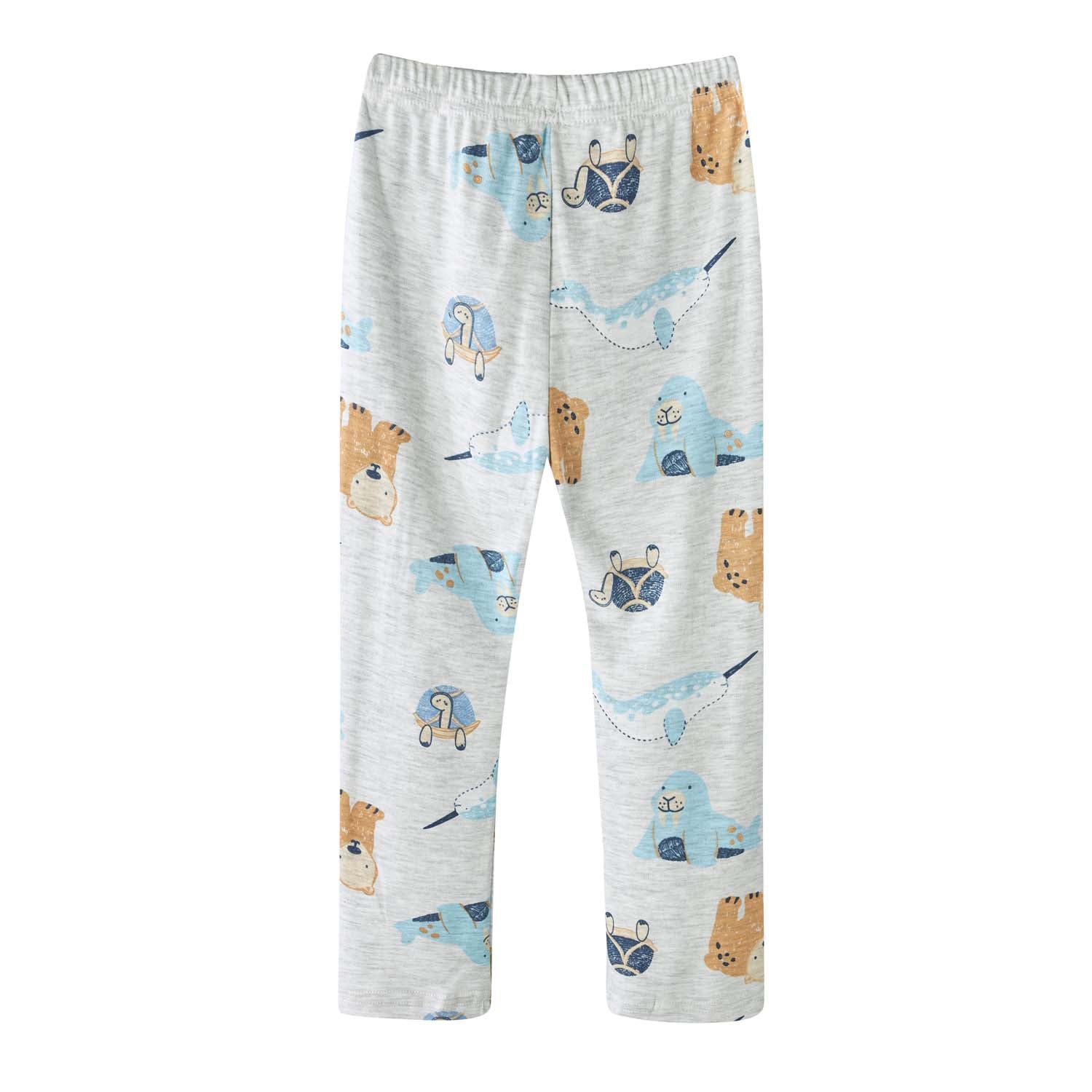 Baby Kids Pajamas Sea Animals Top n Pants Set - Little Kooma