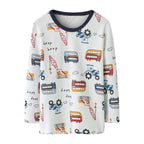 Baby Kids Pajamas Vehicles Top n Pants Set - Little Kooma