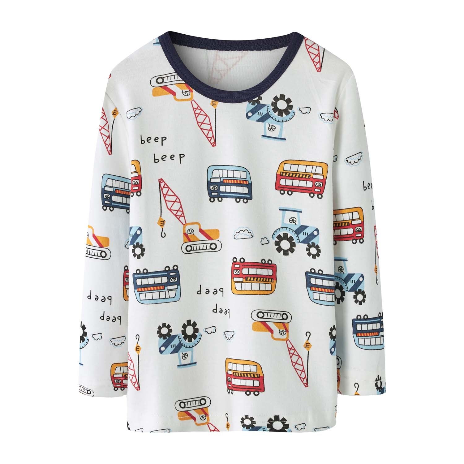 Baby Kids Pajamas Vehicles Top n Pants Set - Little Kooma