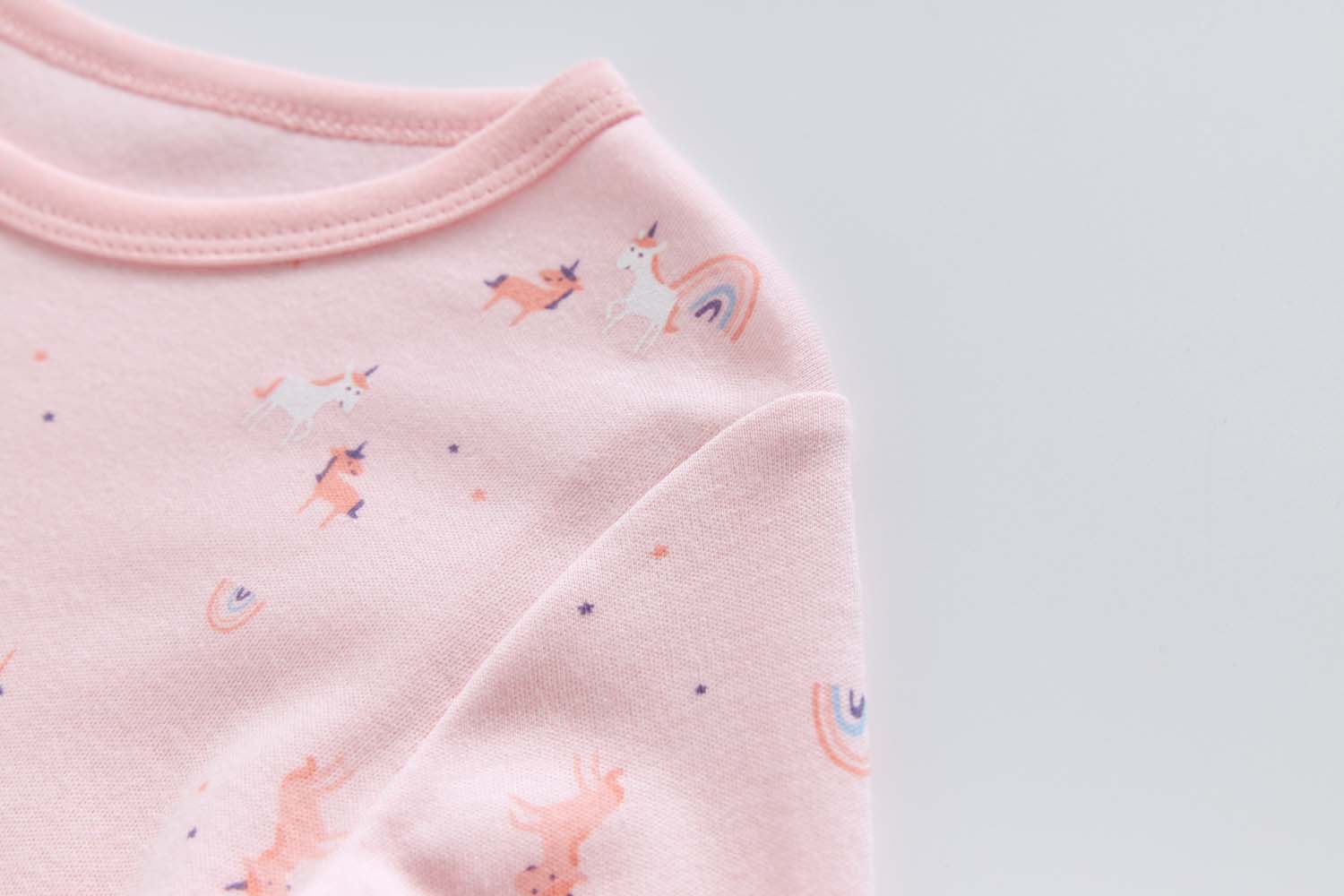 Baby Kids Pajamas Pink Unicorn Top n Pants Set - Little Kooma