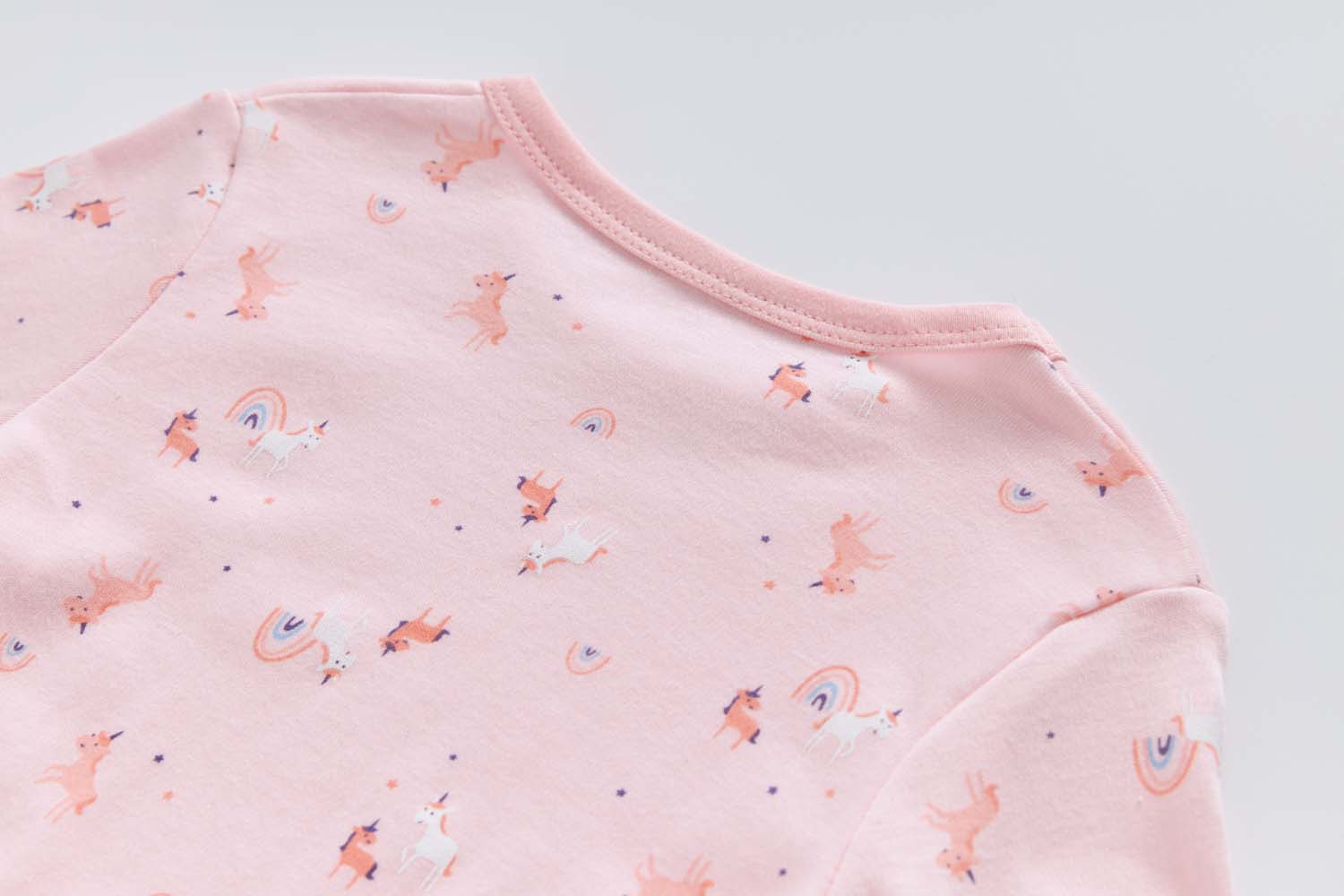Baby Kids Pajamas Pink Unicorn Top n Pants Set - Little Kooma