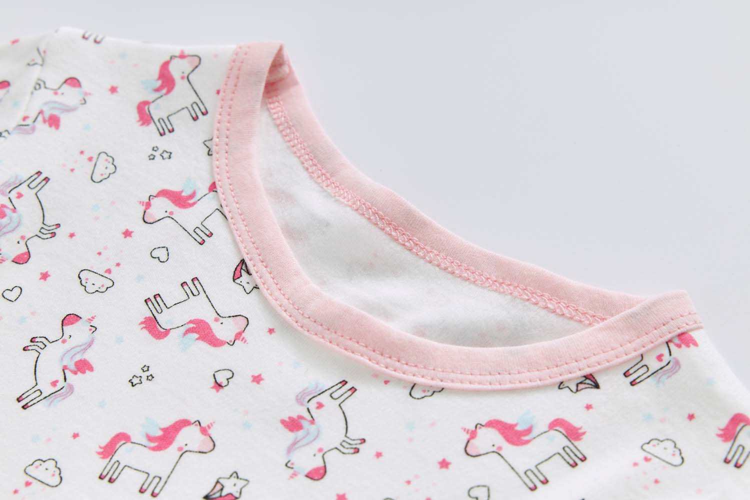 Baby Kids Pajamas White Unicorn Top n Pants Set - Little Kooma