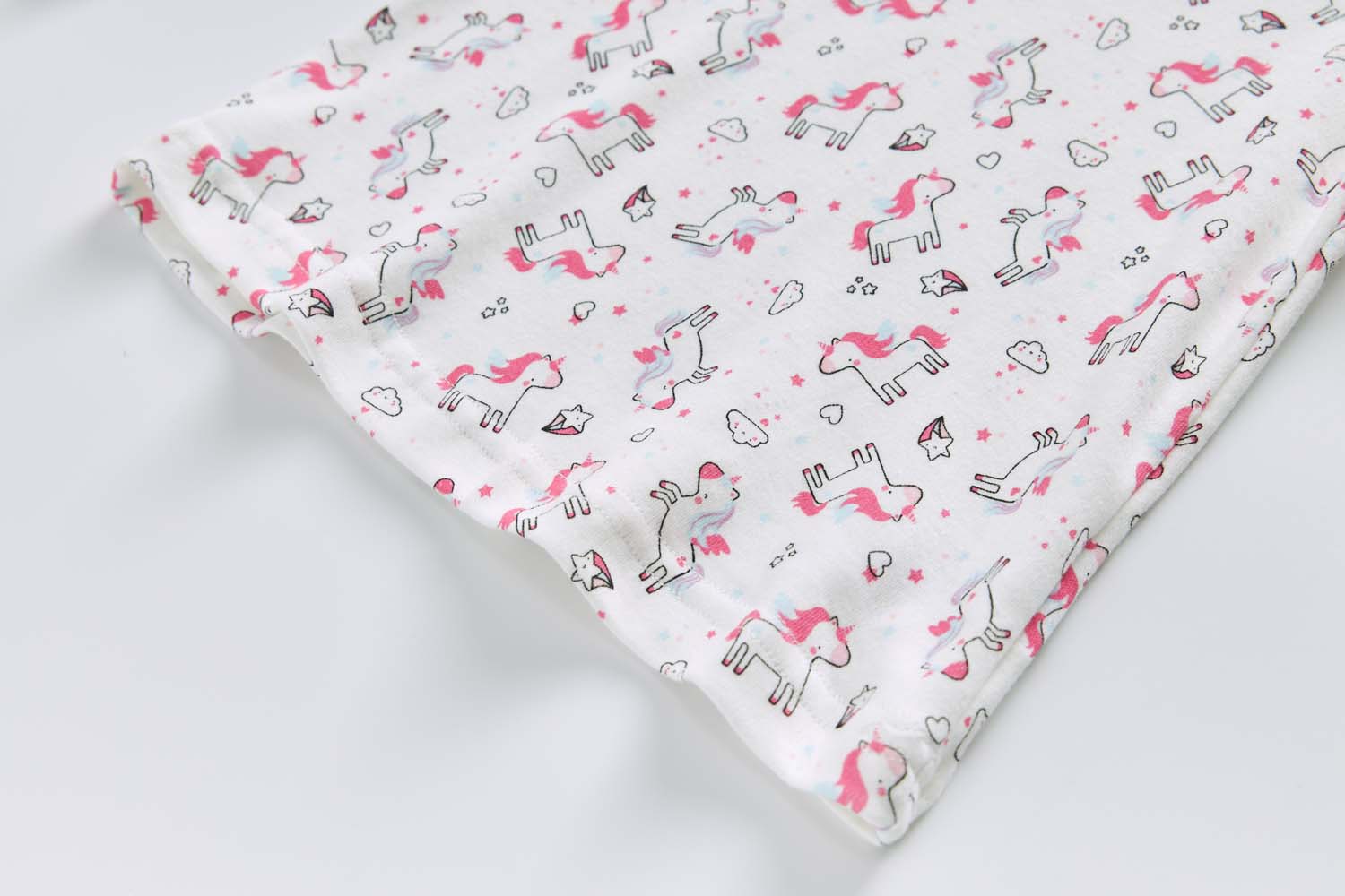 Baby Kids Pajamas White Unicorn Top n Pants Set - Little Kooma