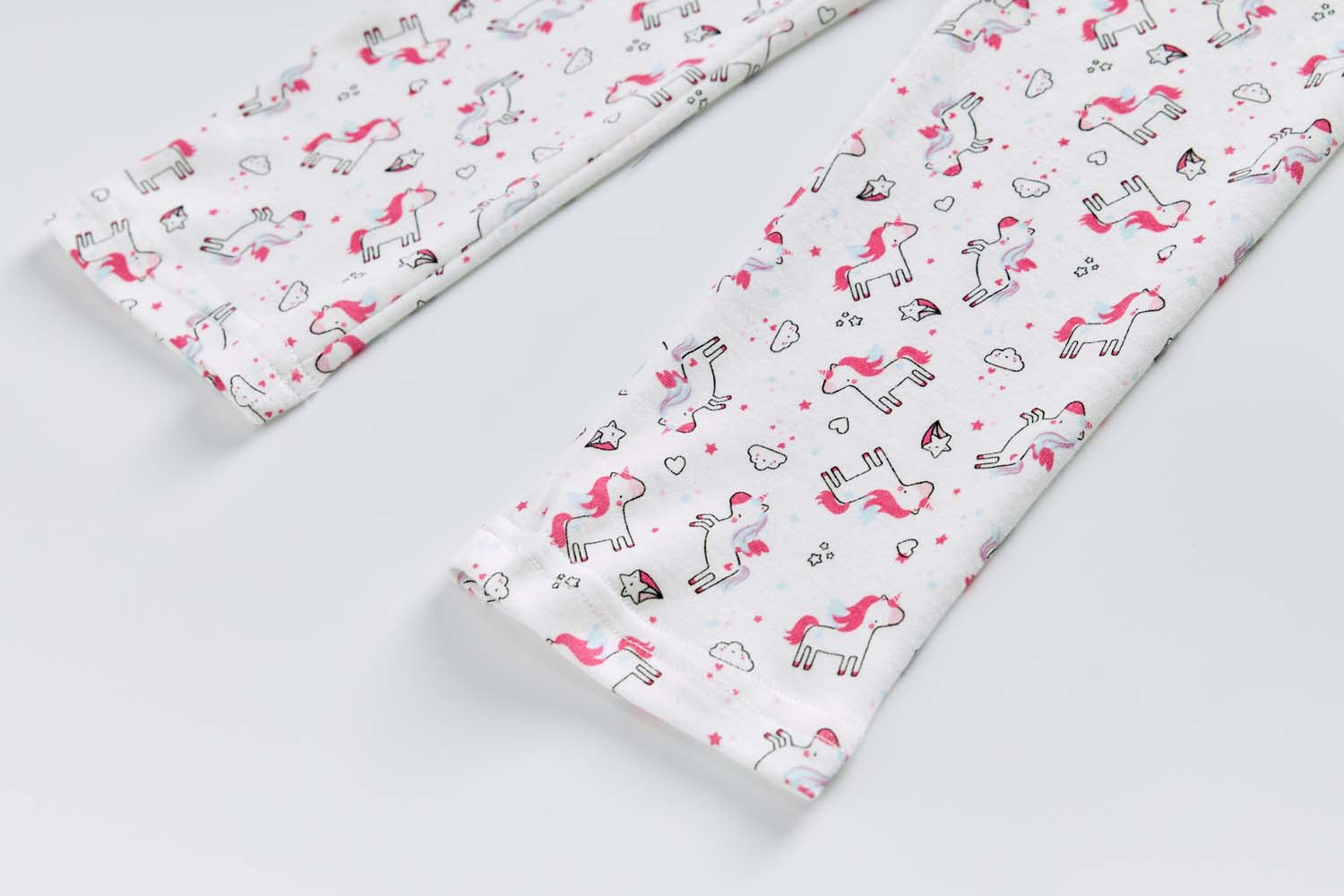 Baby Kids Pajamas White Unicorn Top n Pants Set - Little Kooma
