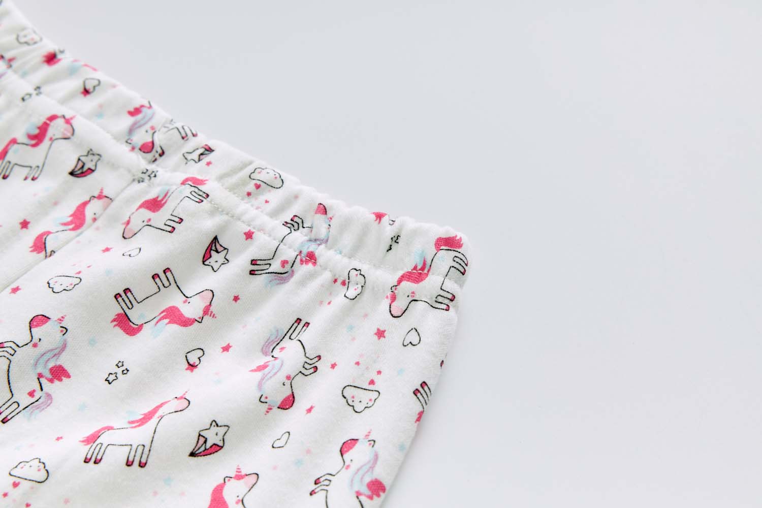 Baby Kids Pajamas White Unicorn Top n Pants Set - Little Kooma