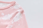 Baby Kids Pajamas Pink w White Flowers Top n Pants Set - Little Kooma