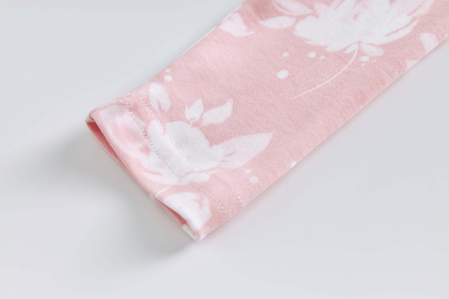 Baby Kids Pajamas Pink w White Flowers Top n Pants Set - Little Kooma