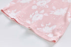 Baby Kids Pajamas Pink w White Flowers Top n Pants Set - Little Kooma