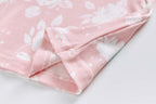 Baby Kids Pajamas Pink w White Flowers Top n Pants Set - Little Kooma