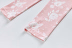Baby Kids Pajamas Pink w White Flowers Top n Pants Set - Little Kooma