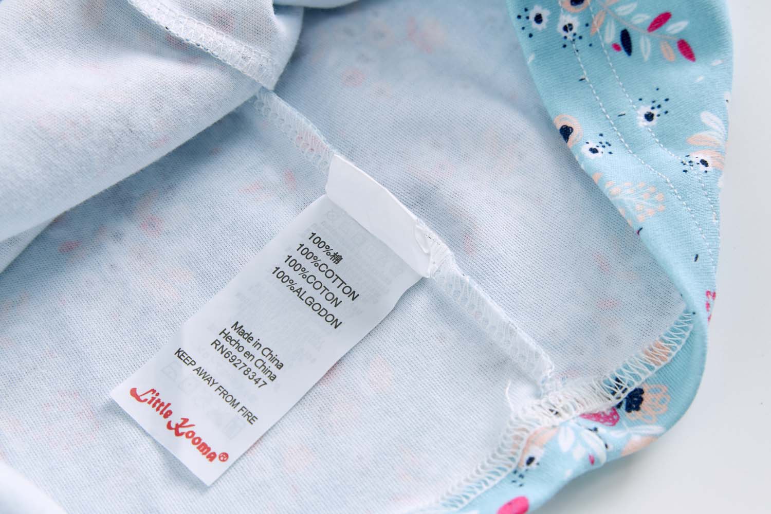 Baby Kids Pajamas Blue w Flowers Bouquet Top n Pants Set - Little Kooma
