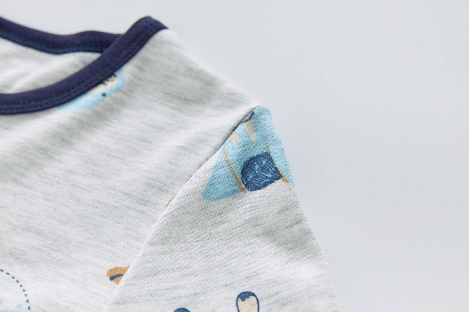 Baby Kids Pajamas Sea Animals Top n Pants Set - Little Kooma