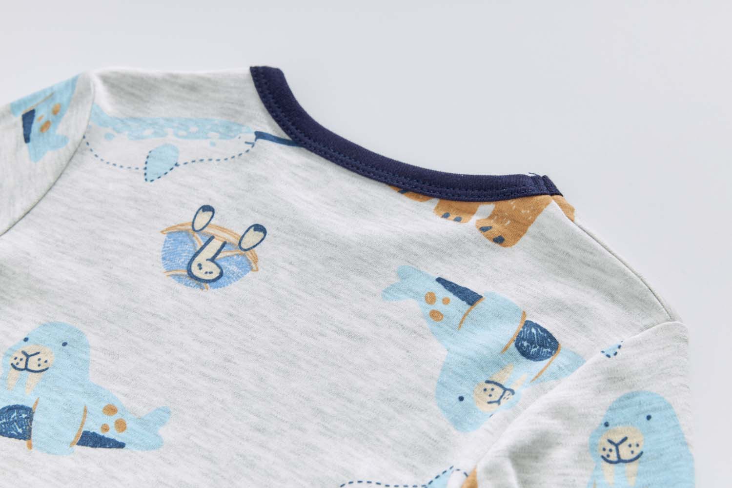 Baby Kids Pajamas Sea Animals Top n Pants Set - Little Kooma