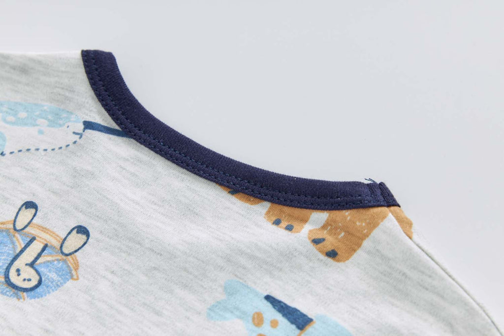 Baby Kids Pajamas Sea Animals Top n Pants Set - Little Kooma