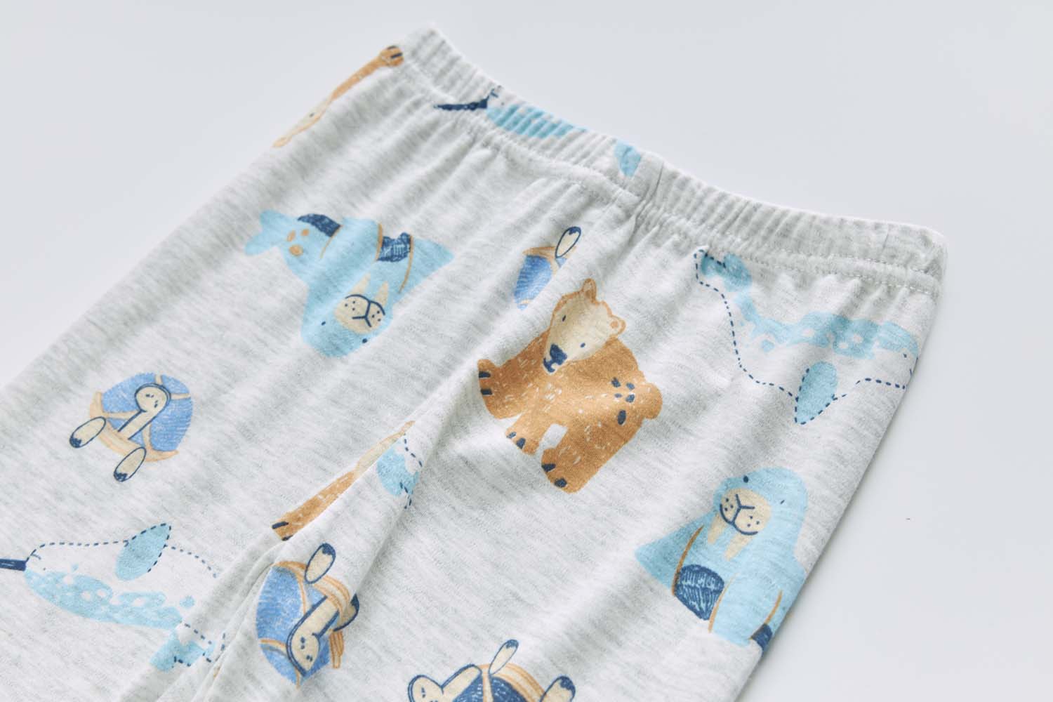 Baby Kids Pajamas Sea Animals Top n Pants Set - Little Kooma