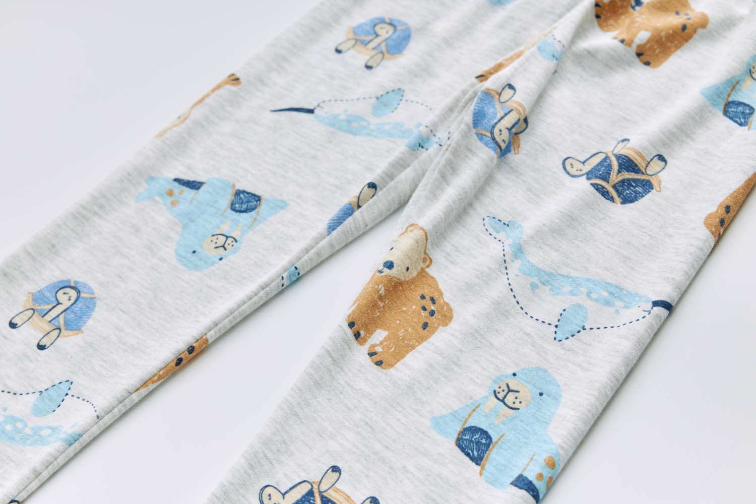 Baby Kids Pajamas Sea Animals Top n Pants Set - Little Kooma