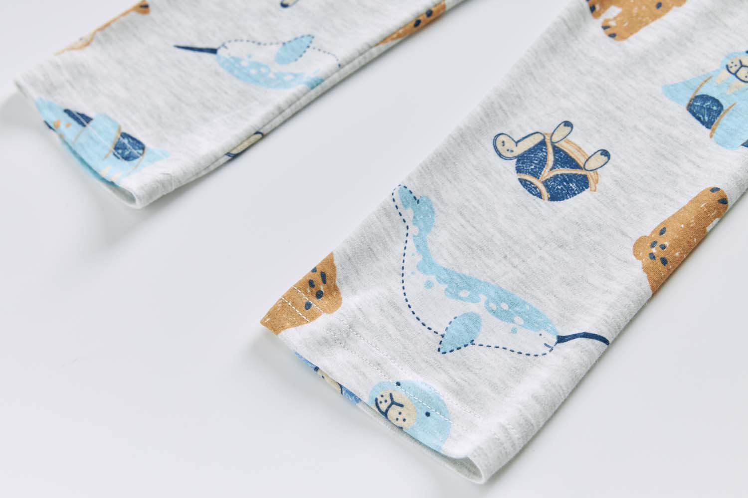 Baby Kids Pajamas Sea Animals Top n Pants Set - Little Kooma