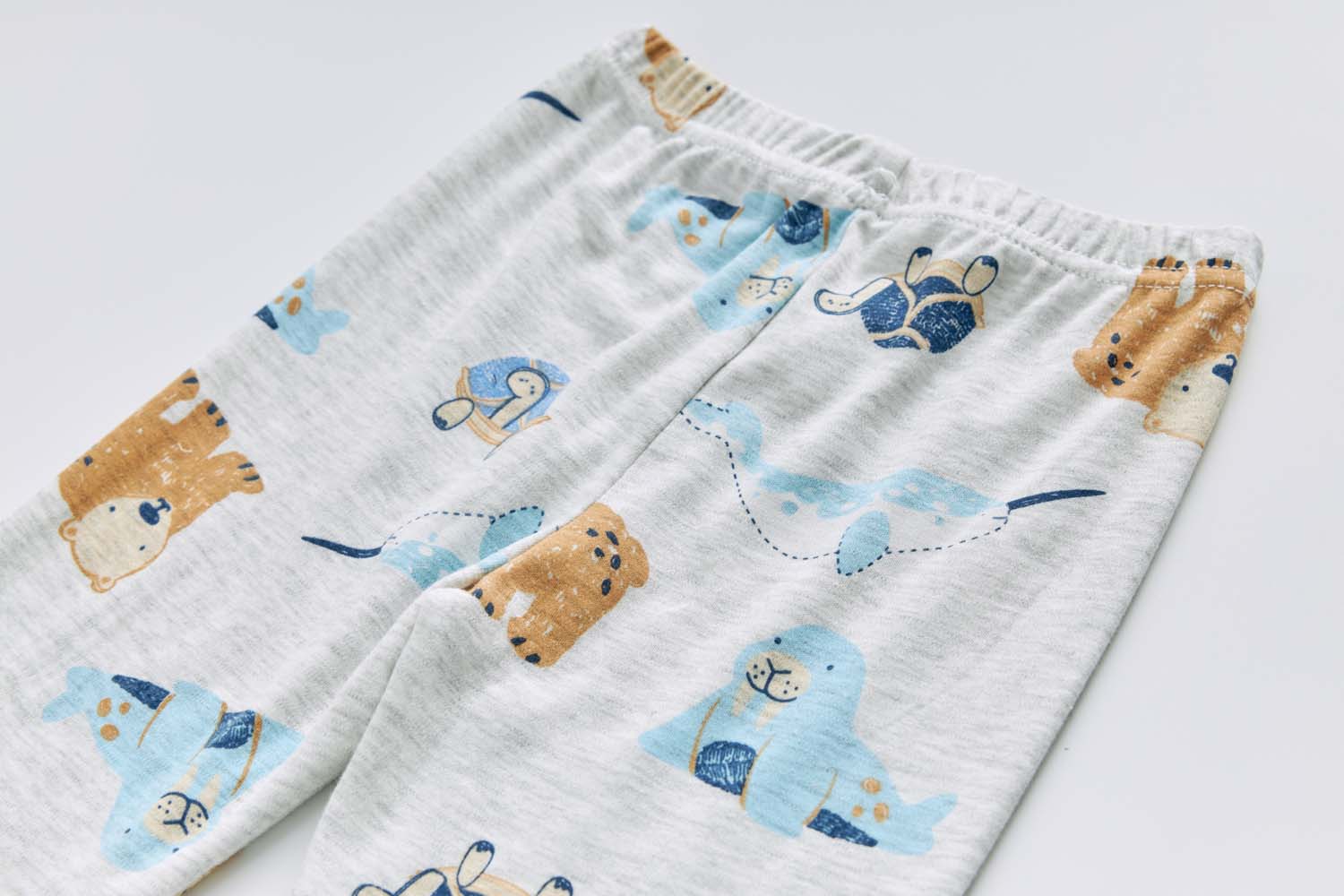 Baby Kids Pajamas Sea Animals Top n Pants Set - Little Kooma