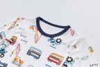 Baby Kids Pajamas Vehicles Top n Pants Set - Little Kooma