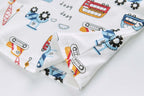 Baby Kids Pajamas Vehicles Top n Pants Set - Little Kooma