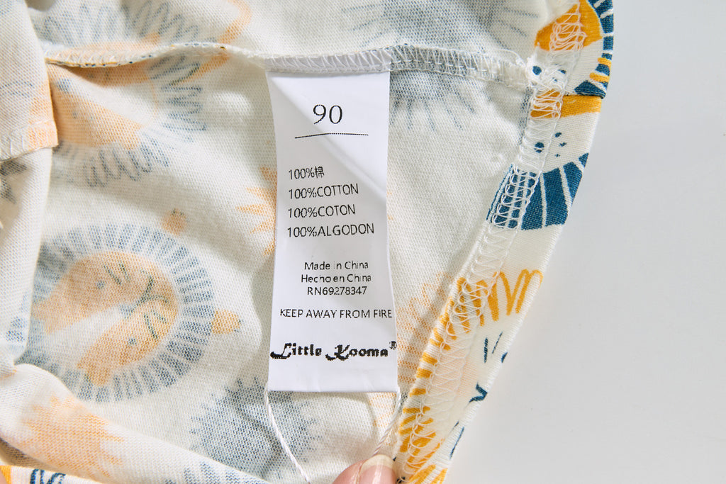 Baby Kids Pajamas Lion Top n Pants Set