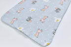 Baby Wearable Muslin Blanket Sleeveless Sleeping Bag 3-Way Zipper Purple Giraffe Zebra Elephant 0.2 TOG - Little Kooma