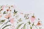 Baby Girl Pink Floral Bodysuit Dress n Pink Cardigan 2 Pc Set - Little Kooma