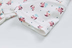 Baby Girl Bouquet Bodysuit Dress n Pink Stripe Cardigan 2 Pc Set - Little Kooma