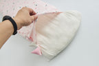 Baby Kids Bamboo Pillow Case Baby Bed-Time Hug Pillow Jumbo Pillow w Teething Tag Pink w White Koalas - Little Kooma