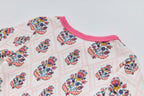 Baby Kids Pajamas Pink Flower Top n Pants Set - Little Kooma