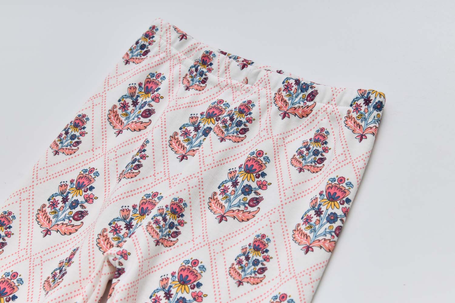 Baby Kids Pajamas Pink Flower Top n Pants Set - Little Kooma