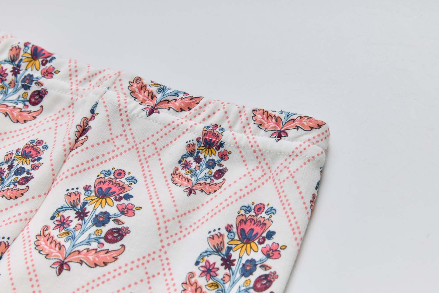 Baby Kids Pajamas Pink Flower Top n Pants Set - Little Kooma