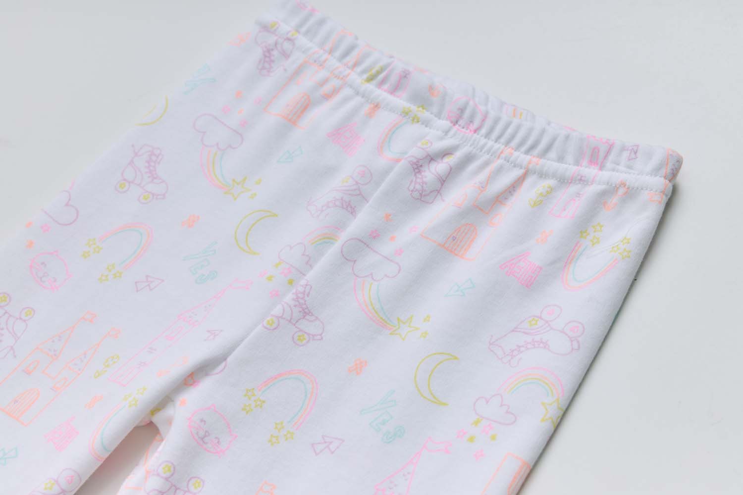 Baby Kids Pajamas Pink Rainbow Top n Pants Set - Little Kooma
