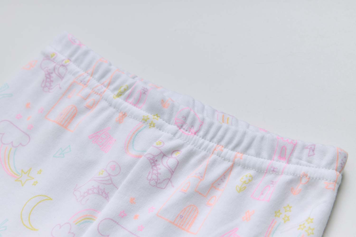 Baby Kids Pajamas Pink Rainbow Top n Pants Set - Little Kooma