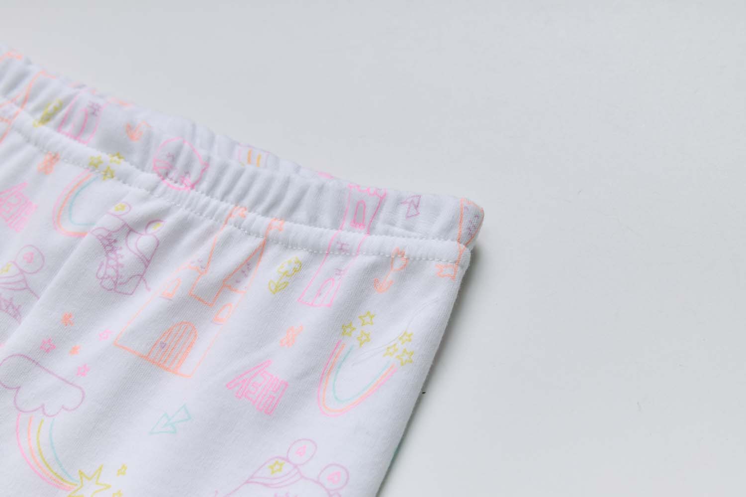 Baby Kids Pajamas Pink Rainbow Top n Pants Set - Little Kooma