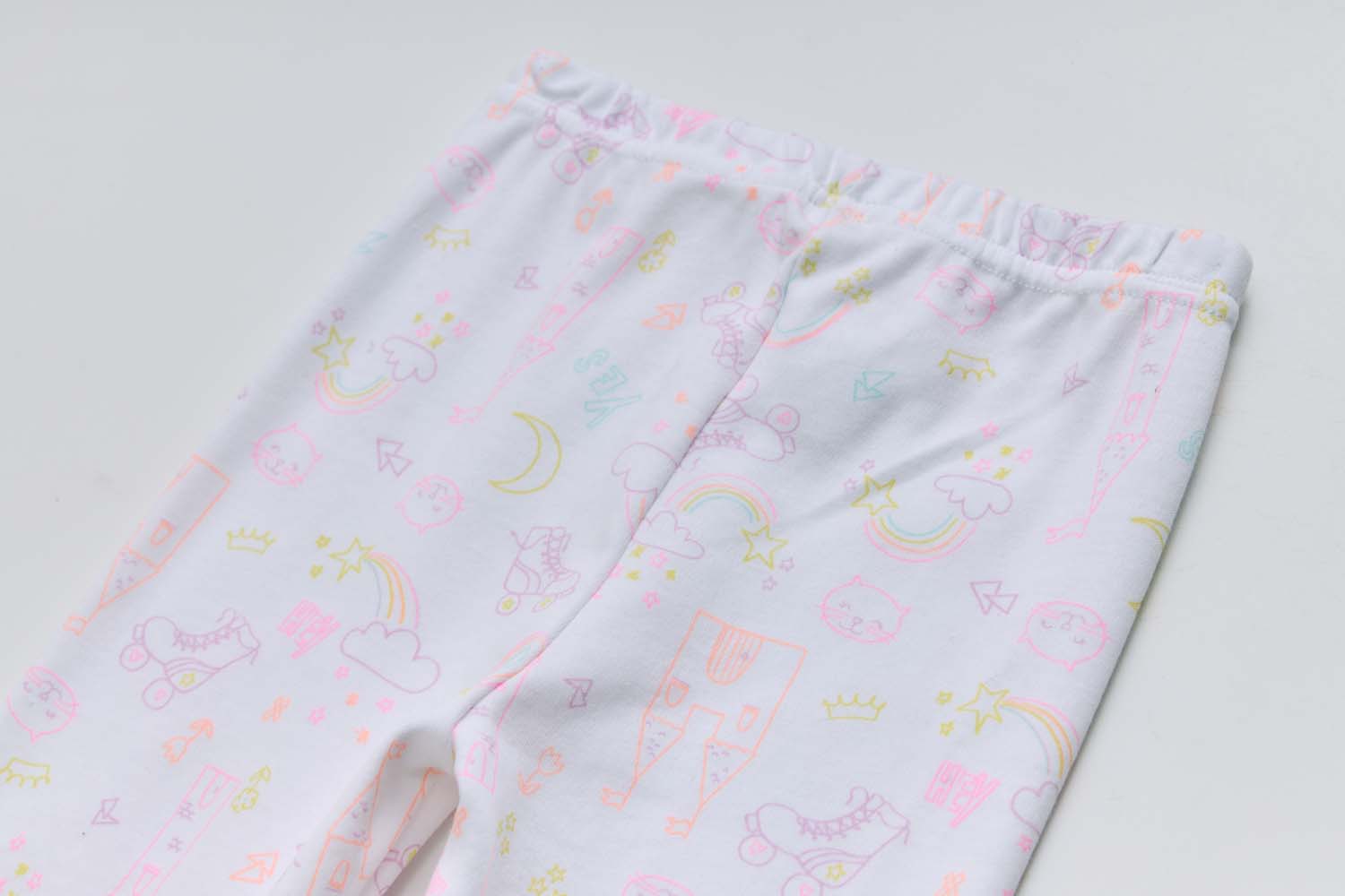 Baby Kids Pajamas Pink Rainbow Top n Pants Set - Little Kooma