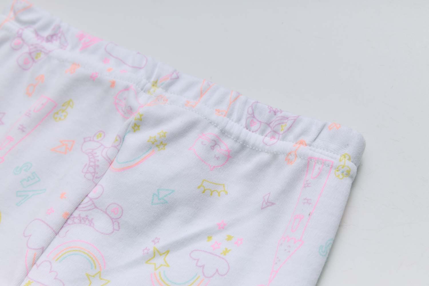 Baby Kids Pajamas Pink Rainbow Top n Pants Set - Little Kooma