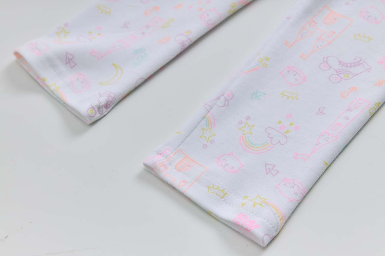 Baby Kids Pajamas Pink Rainbow Top n Pants Set - Little Kooma