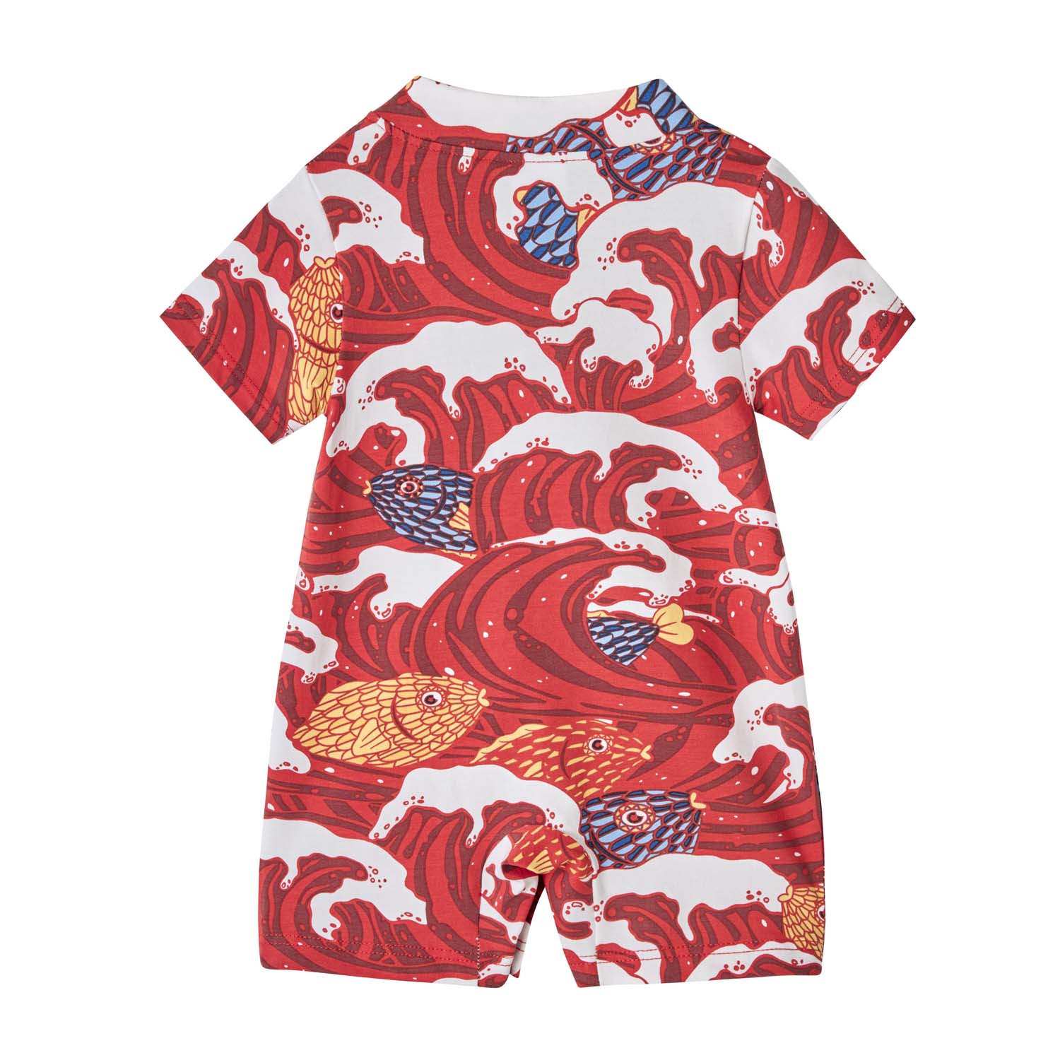 Ready Stock CNY Carp Dragon Leap Baby Boy Cheongsam Romper Singapore Outfit