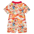 Ready Stock CNY Dragon Phoenix Baby Boy Cheongsam Romper Singapore Souvenir Gift