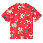 Ready Stock CNY Red Lion Dance Cheongsam Top & Shorts Set Baby Kids Boys Chinese New Year