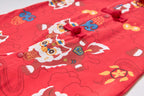 Ready Stock CNY Red Lion Dance Baby Boy Cheongsam Romper Singapore Outfit