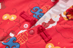 Ready Stock CNY Red Lion Dance Baby Boy Cheongsam Romper Singapore Outfit